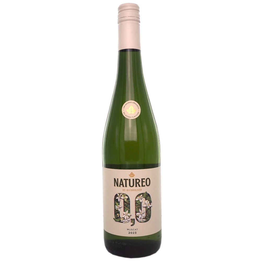 Alkoholfri-hvidvin-spanien-muscat-natureo-de-alcoholised-0,0%-75cl-vinogvelsmag Natureo Muscat 0,0 - Billede 1