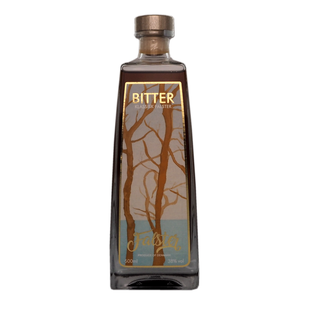 Bitter-danmark-falster-klassisk-bitter-38%-50cl-vinogvelsmag Falster Bitter - Billede 1
