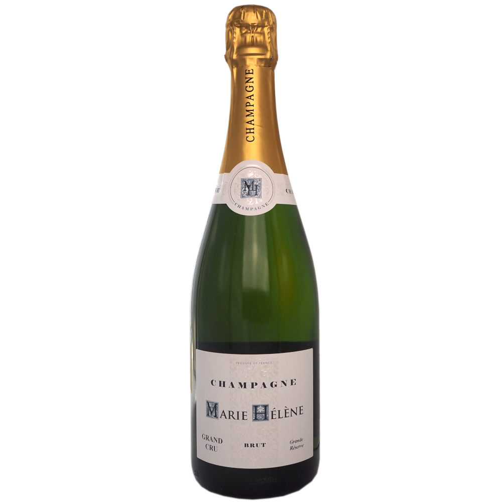 Champagne-frankrig-chardonnay-pinot-noir-pinot-meunier-marie-helene-brut-grand-cru-grande-reserve-12,5%-75cl-vinogvelsmag Champagne Marie Helene Brut Grand Cru - Billede 1