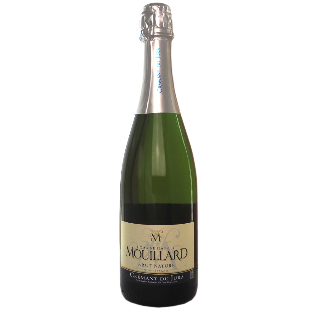 Crémant-frankrig-jura-Crémant-du-Jura-Brut-Nature-Blanc-de-Blanc-Bio-Domaine-JL-Mouillard-75cl-vinogvelsmag Domaine JL Mouillard AOP Crémant du Jura Brut Nature Blanc de Blanc Bio - Billede 1