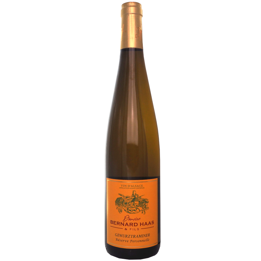 Hvidvin-frankrig-alsace-gewurztraminer-reserve-personnelle-2024-13%-75cl-vinogvelsmag Bernard Haas Gewurztraminer Réserve Personnelle 2024 - Billede 1
