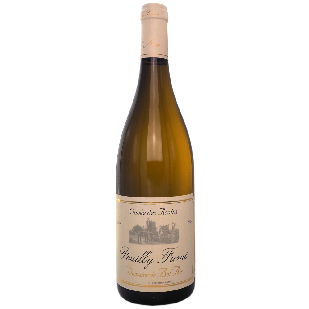 Hvidvin-frankrig-loire-sauvignon-blanc-pouilly-fume-cuvee-des-acoins-2024-domaine-de-bel-air-75cl-vinogvelsmag Domaine de Bel Air Pouilly Fumé Cuvee des Acoins 2024 - Billede 1