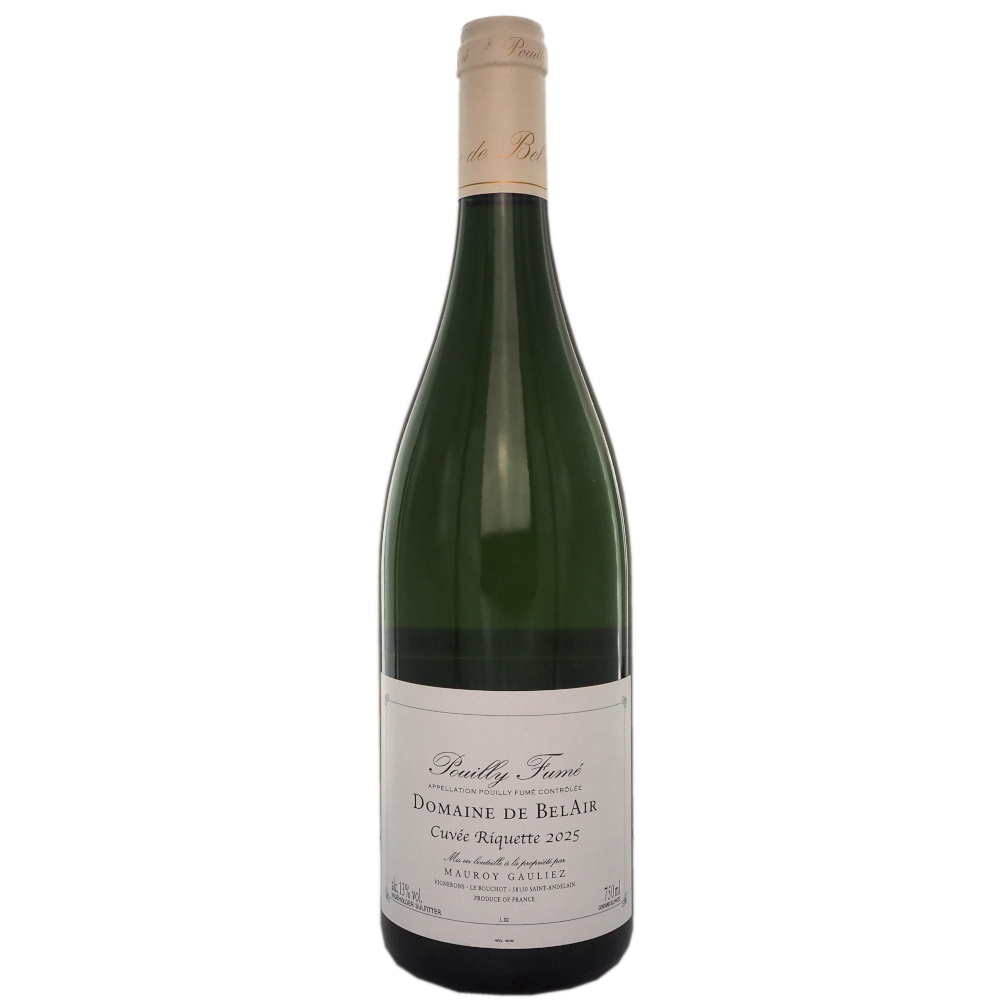 Hvidvin-frankrig-loire-sauvignon-blanc-pouilly-fume-domaine-de-belair-cuvee-riquette-2025-13%-75cl-vinogvelsmag Domaine de Bel Air Pouilly Fumé 2025 - Billede 1