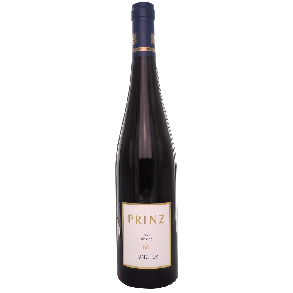 Hvidvin-tyskland-rheingau-riesling-trocken-hallgartener-jungfer-GG-2021-75cl-13%-vinogvelsmag Fred Prinz Hallgartner Jungfer Riesling GG 2021 - Billede 1