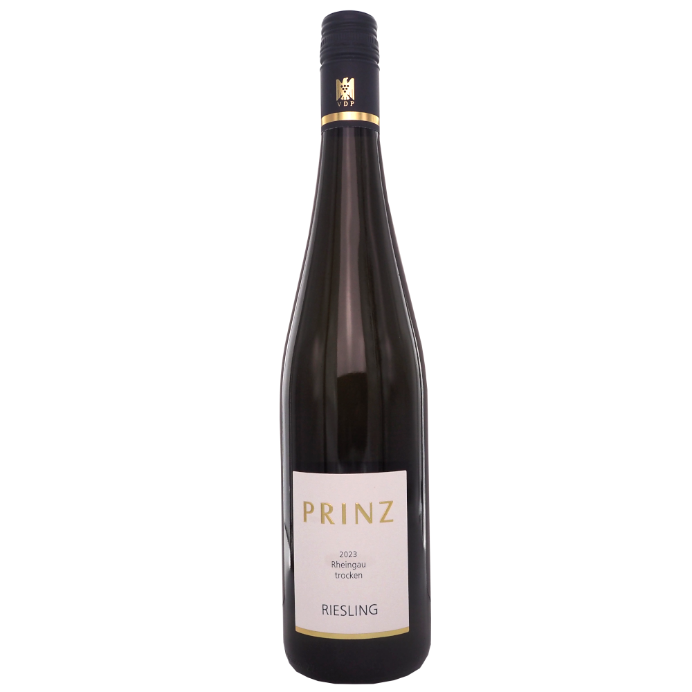 Hvidvin-tyskland-rheingau-riseling-trocken-2023-fred-prinz-75cl-12,5%-vinogvelsmag Fred Prinz Rheingau Riesling 2023 - Billede 1