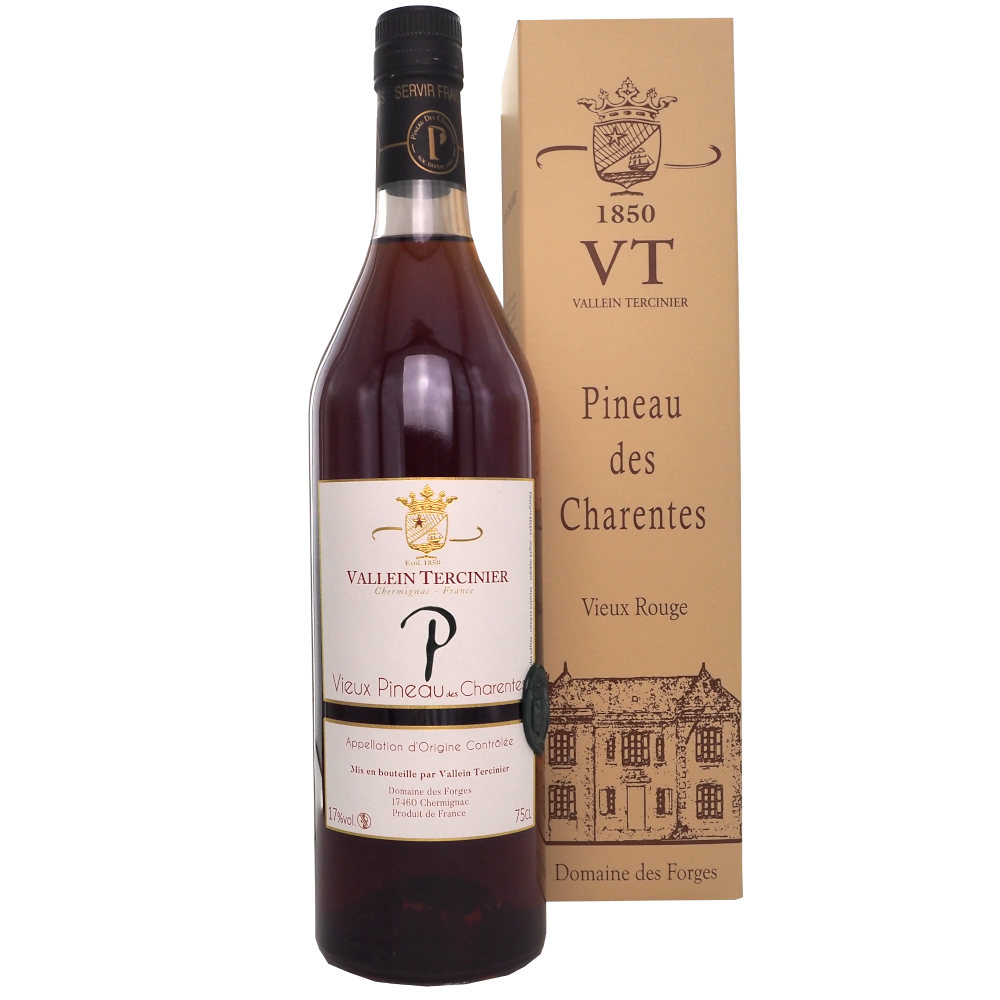 Pineau-des-charentes-frankrig-cognac-vieux-rouge-vallein-tercinier-domaine-des-forges-75cl-17%-vinogvelsmag Vallein Tercinier - Vieux Pineau Rouge - Billede 1
