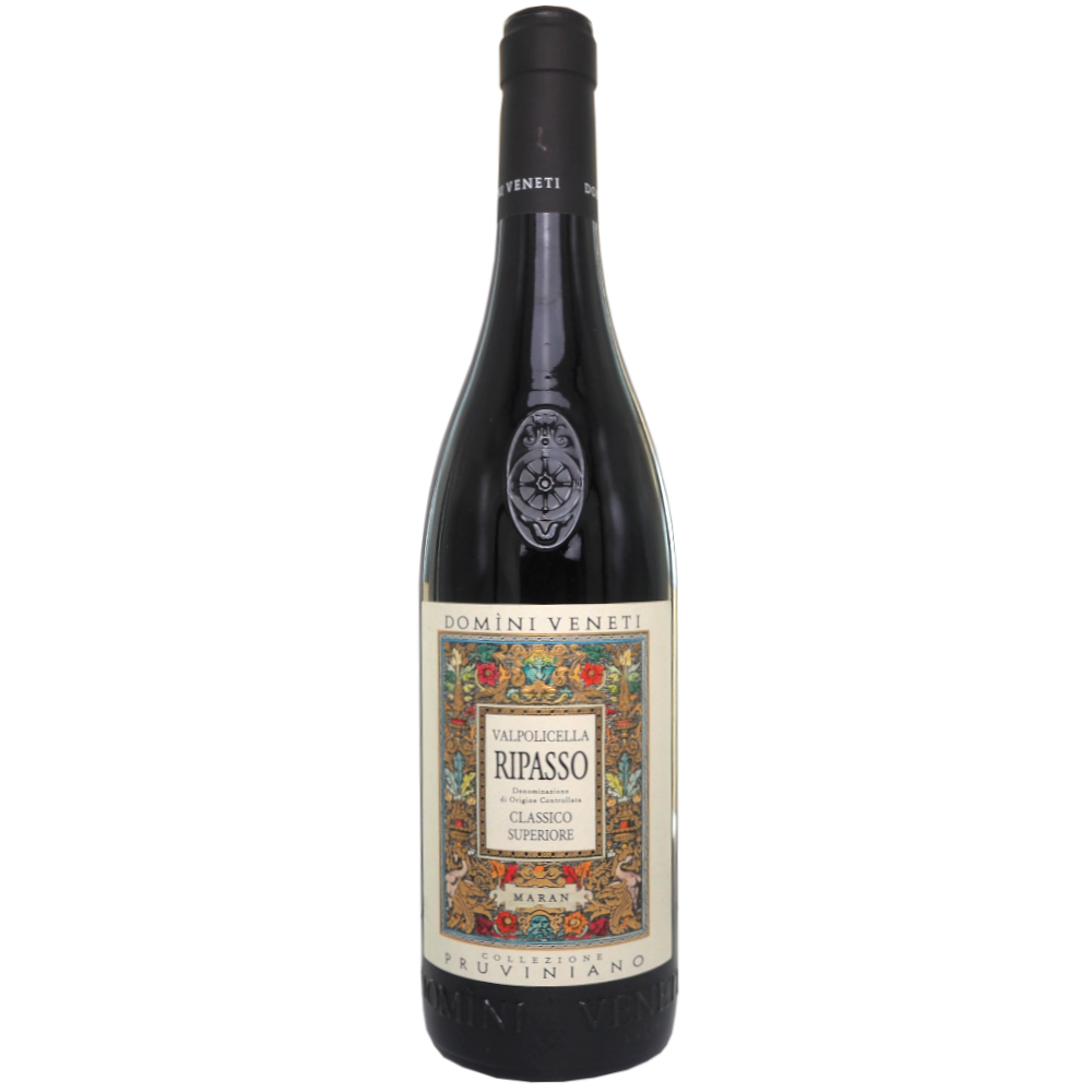 Roedvin-italien-veneto-corvina-corvinone-rondinella-valpolicella-ripasso-classico-superiore-collezione-pruviniano-domini-veneti-75cl-14%-vinogvelsmag Domini Veneti Pruviniano Ripasso 2020 - Billede 1