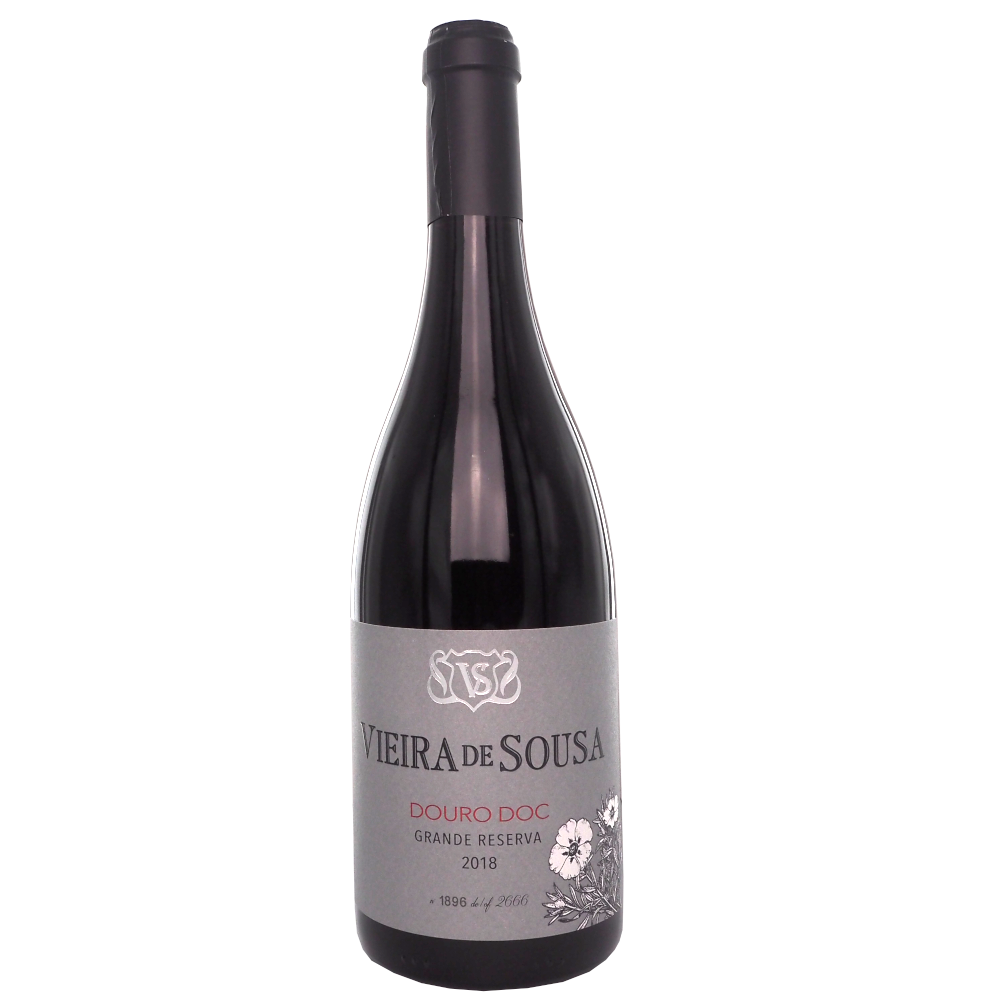 Roedvin-portugal-touriga-francesa-tinta-roriz-touriga-nacional-vieira-de-sousa-grande-reserva-2018-75cl-14,5%-vinogvelsmag Vieira de Sousa Douro Red Grand Reserve 2018 - Billede 1