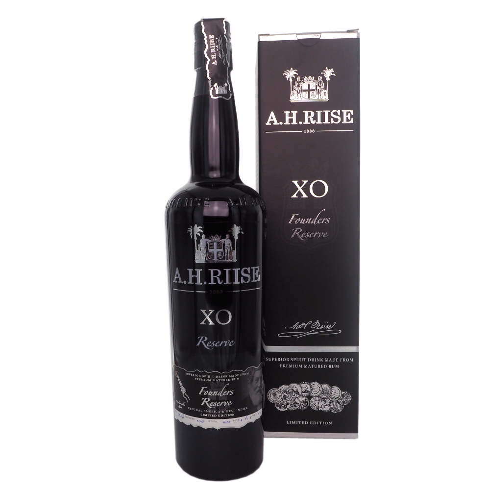 Rom-de-vest-indiskeøerer-a-h-riise-founders-reserve-xo-no-2-44,3%-70cl-vinogvelsmag A. H. Riise XO Founders Reserve No 2 (Limited) - Billede 1