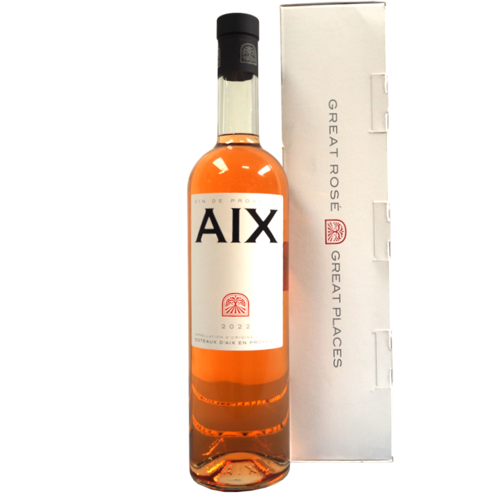 Rosevin-frankrig-provence-aix-grenache-cincault-syrah-AIX-2022-600cl-13%-vinogvelsmag Maison Saint AIX Rosé d'Aix Provence 6 LTR. - Billede 1